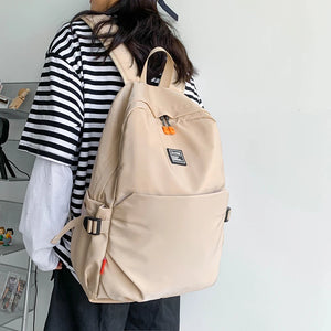 Large Capacity Beige Travel Backpack