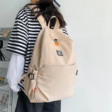 Large Capacity Beige Travel Backpack