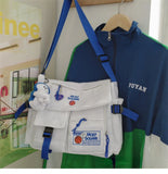 Canvas Diagonal Cross Bags Youth Casual Large Shoulder Bag