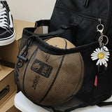 Waterproof College Backpack Girl Boy Schoolbag Teenager Student Basketball Bag
