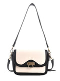 Contrast Women's Shoulder Bag Flap Pu Leather Female Handbags Underarm