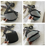 Diamond Crossbody Messenger Bag for Women Small Chest Waist Purse