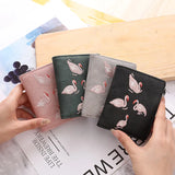 Embroidery Women's Mini Wallet Short Leather Wallet