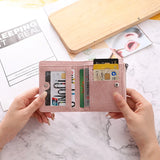 Embroidery Women's Mini Wallet Short Leather Wallet