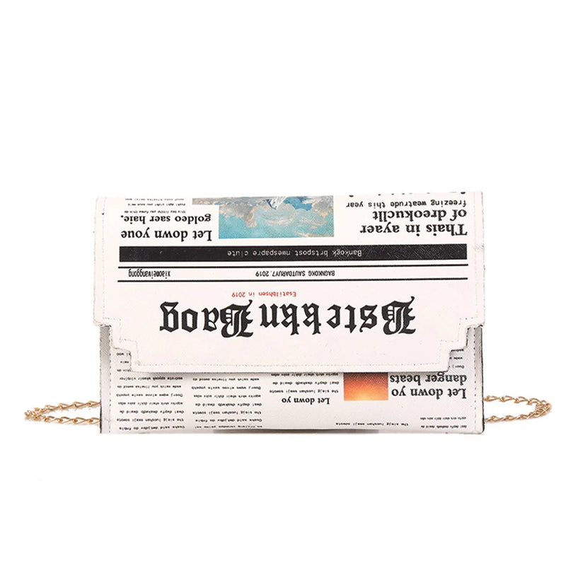 Envelope Bag Women Inkjet Clutch Chain Evening Bag