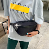 Nylon Waist Bag Crossbody Chest Pack Unisex Shoulder Small Hip Bag