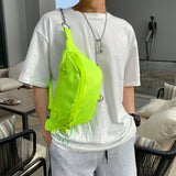 Nylon Waist Bag Crossbody Chest Pack Unisex Shoulder Small Hip Bag