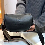 Vintage Leather Crossbody Handbag for Women