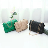 Small Square Bag Shoulder Bag Women Solid PU Leather Mini Zipper Handbags