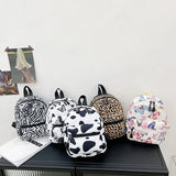 Animal Printing Small Feminina Backpack School Bags Mini Women's Backpacks