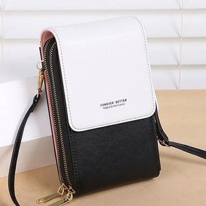 PU Leather Multifunction Mobile Phone Female Bags Ladies Single Crossbody Purse