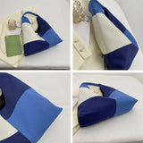 Patchwork Cloth Shoulder Bag for Women Large Capacity Shopper Handbag