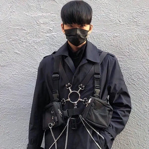 Punk Chest Bag Hip-Hop Tactical Streetwear Waist Pack