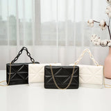 Rhombic Crossbody Bag Women's Shoulder Handbag PU Leather Messenger