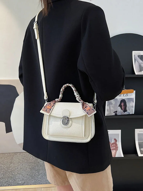 Top Handle Crossbody Bag for Women, PU Leather Shoulder Bag