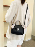 Top Handle Crossbody Bag for Women, PU Leather Shoulder Bag