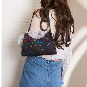 Shoulder Bag for Women Soft PU Leather Underarm Bags Shining Handbag