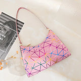 Shoulder Bag for Women Soft PU Leather Underarm Bags Shining Handbag