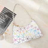 Shoulder Bag for Women Soft PU Leather Underarm Bags Shining Handbag