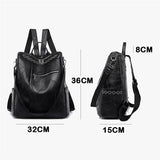 Women Backpack Purses Big Capacity School Book Bag Travel Rucksack
