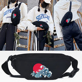 Swimming Pool Print Waist Bag Teenager Outdoor Travel Crossbody Bag Women