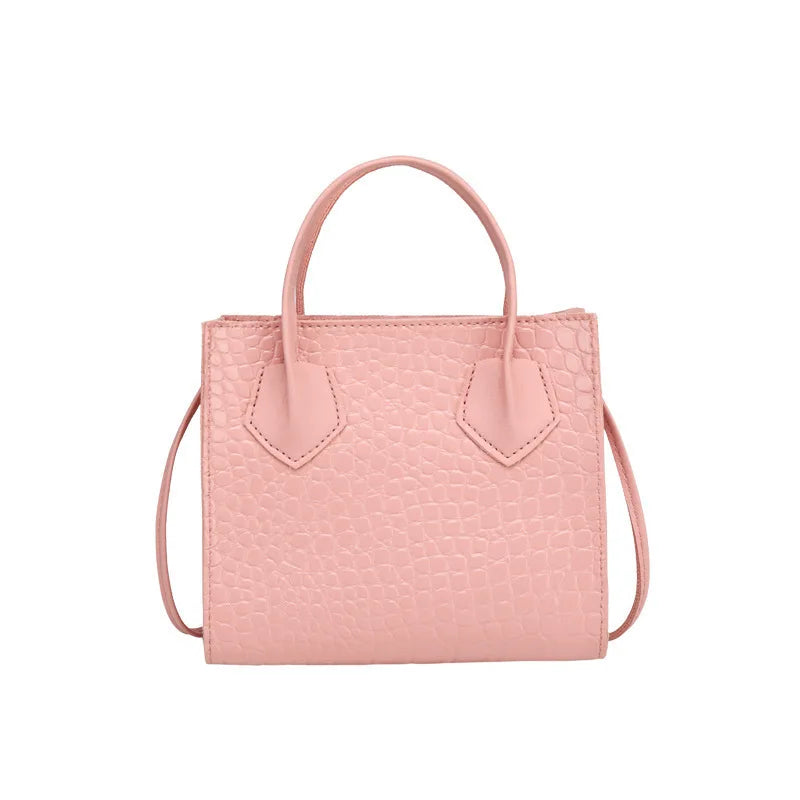 Crocodile Pattern Crossbody Handbag for Women Vintage Style Shoulder Tote