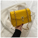 Women Small Messenger Bag with Chain Strap Handbag Ladies Crossbody Bags