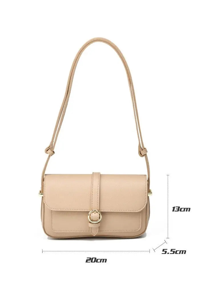 Women's Small Square Shoulder Bag Vintage Underarm Handbag