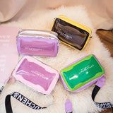 Women's Transparent Jelly Shoulder Bag Summer Beach Crossbody Bag