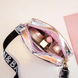 Women's Transparent Jelly Shoulder Bag Summer Beach Crossbody Bag