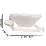 Women's Large Fanny Pack Waist Bag 2-in-1 Shoulder Messenger Hip Purse