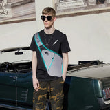 Men's Canvas Chest Bag Sling Pocket Anti-Theft CZ08