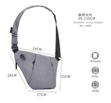 Men's Canvas Chest Bag Sling Pocket Anti-Theft CZ08