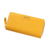 Solid Leather Women Purse Large Capacity Wallet