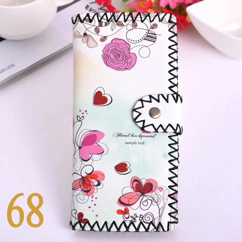 Ethnic Soft Leather Wallet Long Money Bag Purse Men Women Unisex