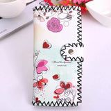 Ethnic Soft Leather Wallet Long Money Bag Purse Men Women Unisex