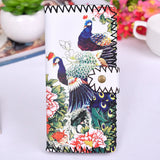 Ethnic Soft Leather Wallet Long Money Bag Purse Unisex