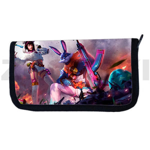 3D Cartoon Printing Fire Garena Wallets Clutch Purse Casaul Wallet Women Men