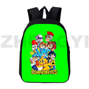 Los Compas Canvas Backpack 12/16 Inch Teenager Hot Game