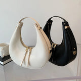 Women's PU Leather Shoulder Bag Solid Underarm Bag