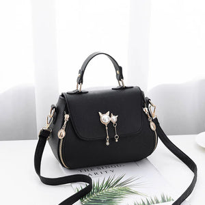 Texture Women's Shoulder Bag All-match Handbag for Autumn