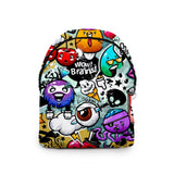 Anime Graffiti Student Backpack 3D Print Oxford Waterproof Casual Travel Bag