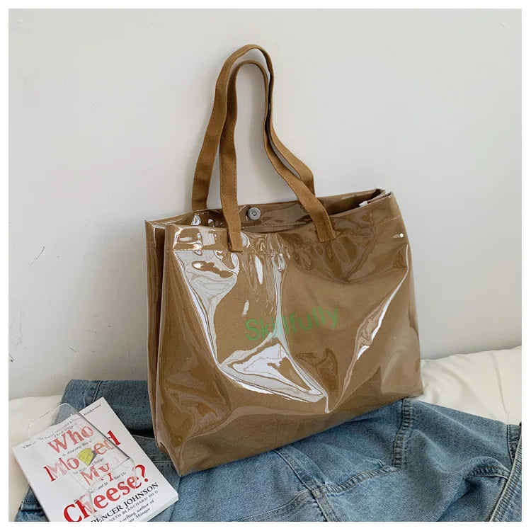 Large-Capacity Clear Shoulder Bag for Women