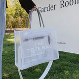 Transparent PVC Handbag Purses Shoulder Crossbody Bag for Women