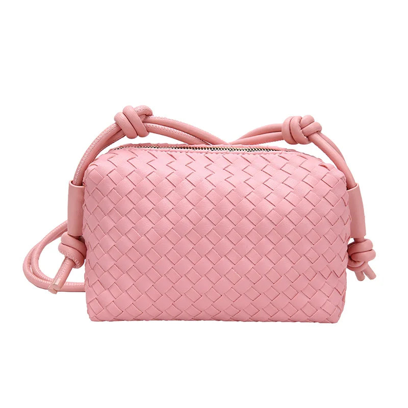 Woven Pillow Handbags Women Shoulder Bags