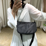 Shoulder Bag Women Nylon Armpit Bag Vintage Crossbody Bag