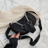 Shoulder Bag Women Nylon Armpit Bag Vintage Crossbody Bag
