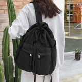 Vintage Canvas Backpack Laptop Girl Retro Travel Bag Women School Bag