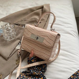Crocodile Pattern Messenger Women Handbag