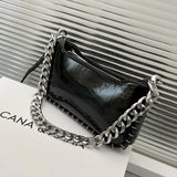 Ruched Bow Handbags Women Shoulder Bags Totes Ladies Messenger Bag